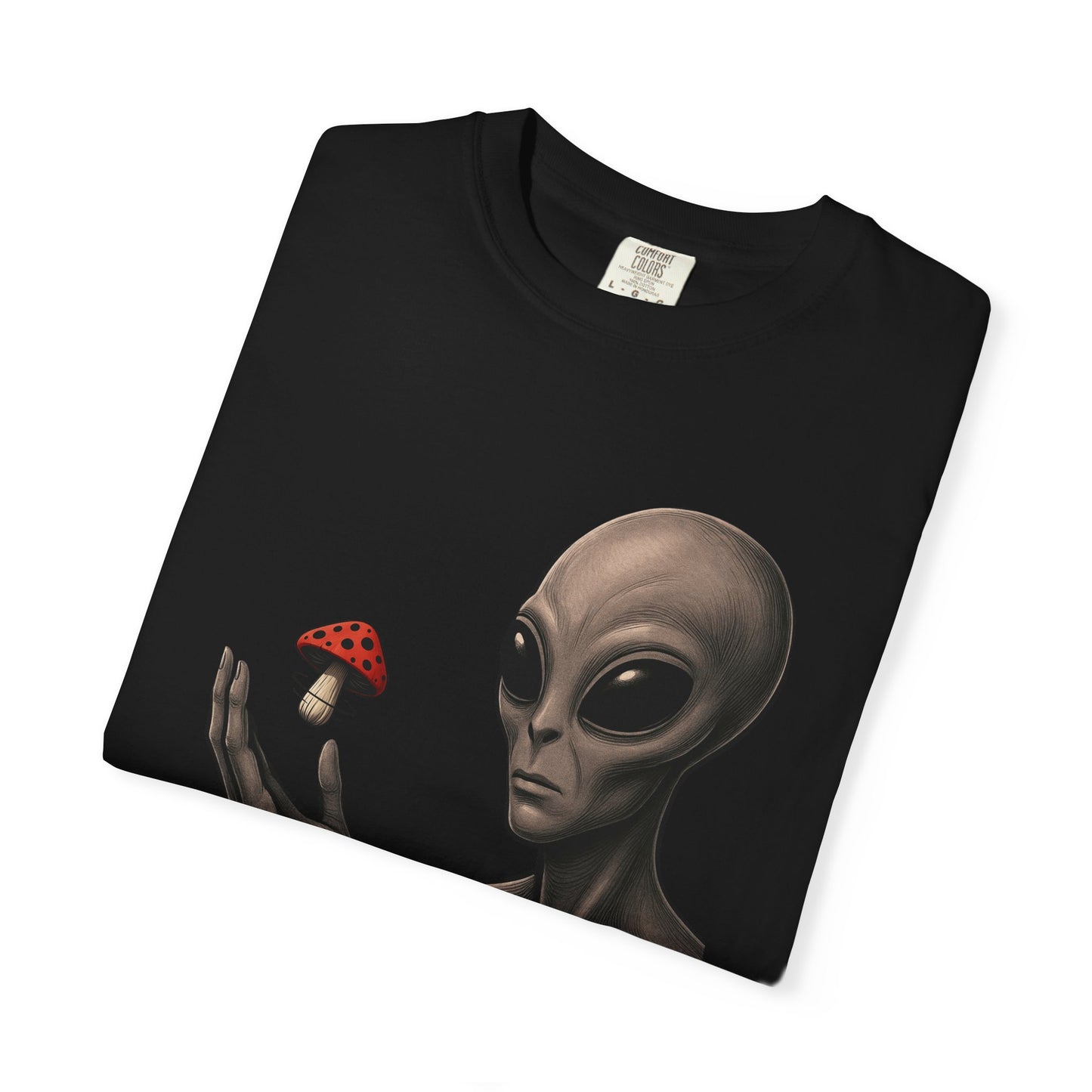 Alien-Inspired Graphic Tee, Unisex T-Shirt, UFO Lover Gift, Casual Wear, Cosmic Fashion, Great for Sci-Fi Fans
