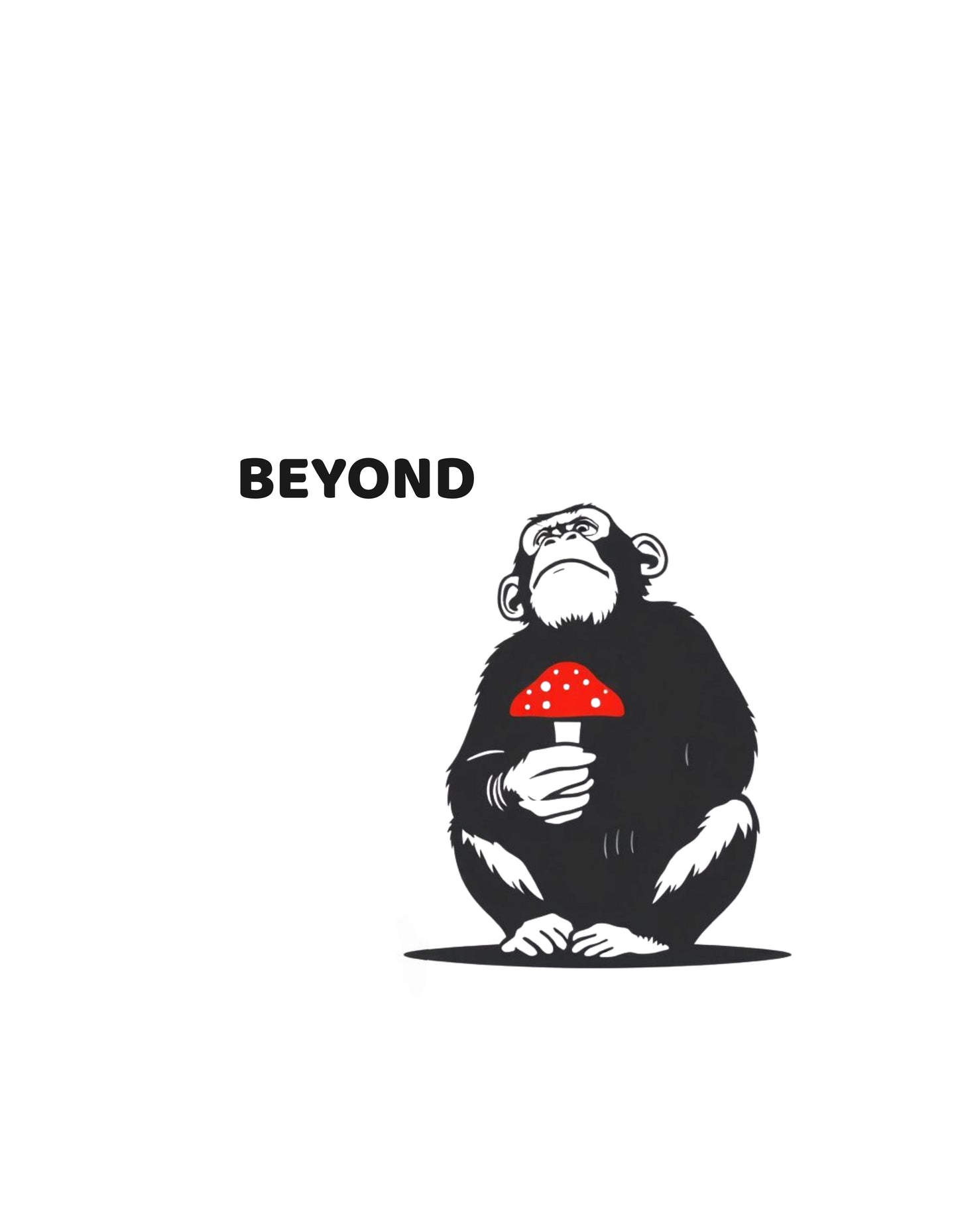 Beyond Monkey Graphic Tee — Funny Chimp Unisex Shirt, Animal Lover Gift