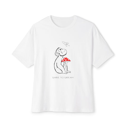 T-Shirt — 'Meet Me Under the Mushroom' Minimal Mushroom Bear Graphic Tee